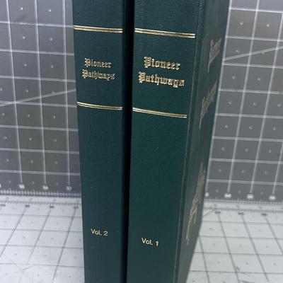 2 Volumes of Pioneer Pathways Hostory Books by The Daughters of the Utah Pioneers
