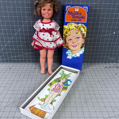 Shirley Temple Paper Doll (un-cute) and Shirley Temple IDEAL DOLL 