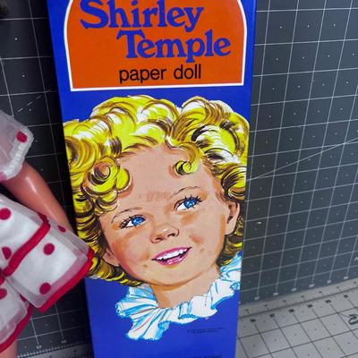Shirley Temple Paper Doll (un-cute) and Shirley Temple IDEAL DOLL 