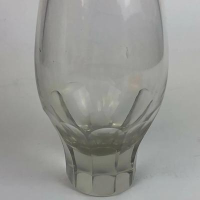 mid century modern CRYSTAL CUT GLASS CRUET 