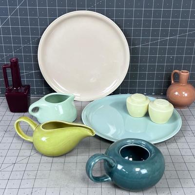 Pastel Pottery from the 1950's and 60s' Including Russel Wright 