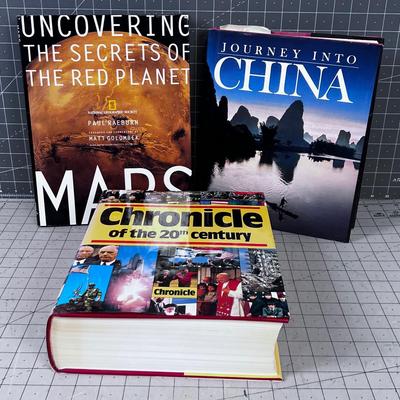 3 Coffee Table Books: 20th Century , Mars and China 