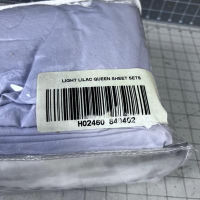 600 Count Cotton Lavender Sheets NEW - Queen Sheets 