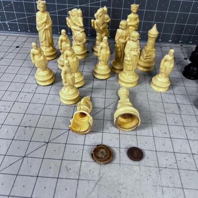 Partial Set of Plastic Chess Set 