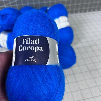 BLUE MOHAIR Yarn, New LACE #ii or II  