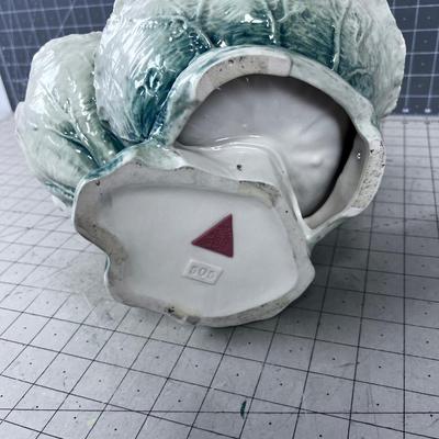 ART NOUVEAU Royal Dux Vase Fairy-Nymph with Flowers, Pink Triangles 