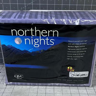 Northern Lights Queen Size Sheet Set 100% Cotton NEW 