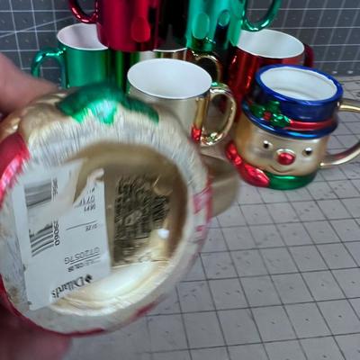 Holiday MUG collection, Mercury Like Finish 8 Total 
