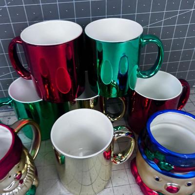 Holiday MUG collection, Mercury Like Finish 8 Total 