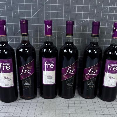 Sutter Home White FRE Zinfandel ALCOHOL FREE (6) 2004 & 2006 Vintages 