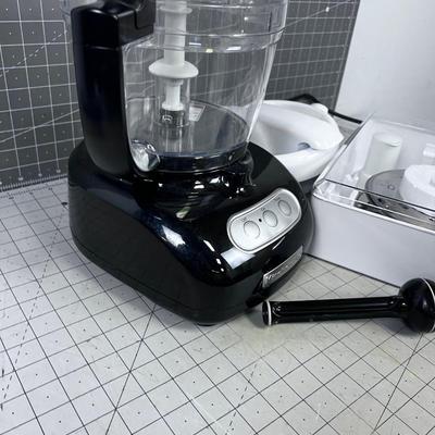 Kitchen Aid Food Processor Chopper BLACK Bigger with Juicer, Shredder Blade Attachments
