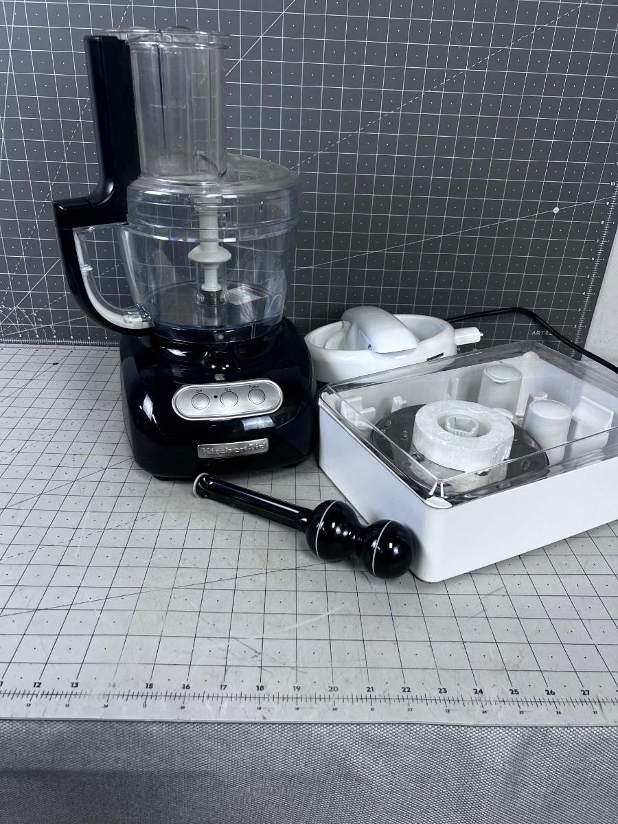 Kitchen Aid Food Processor Chopper BLACK Bigger with Juicer, Shredder