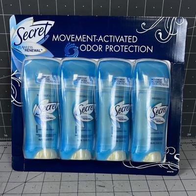 NEW 4 pack of SECRET 
