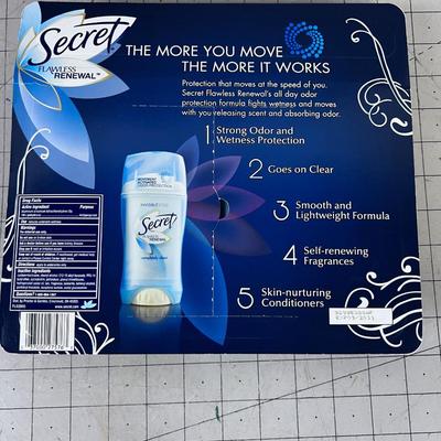 NEW 4 pack of SECRET 
