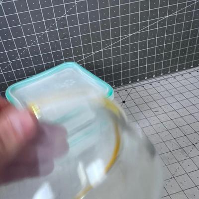 3 GLASS Medium Snapware Lids PYREX 