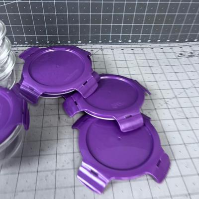 Set of Lock N Lock New Glass Dish with Lid (6) 