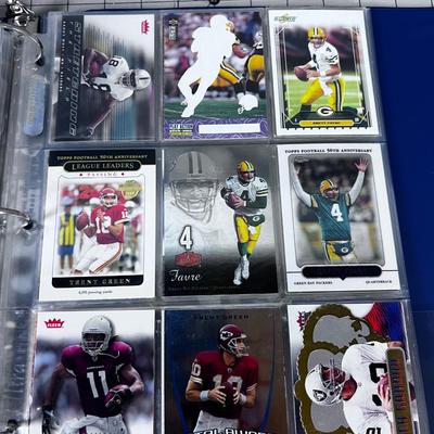 Binder full of Baseball & Football CARDS 