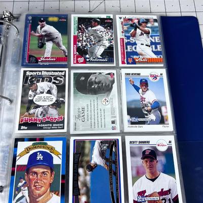 Binder full of Baseball & Football CARDS 