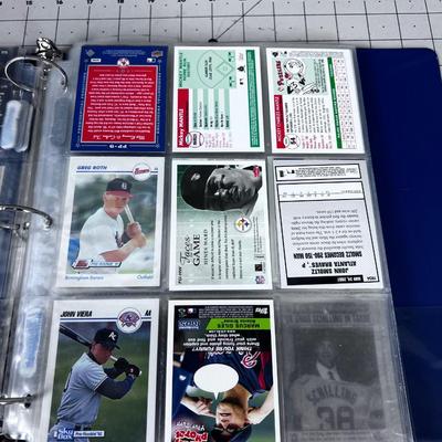 Binder full of Baseball & Football CARDS 