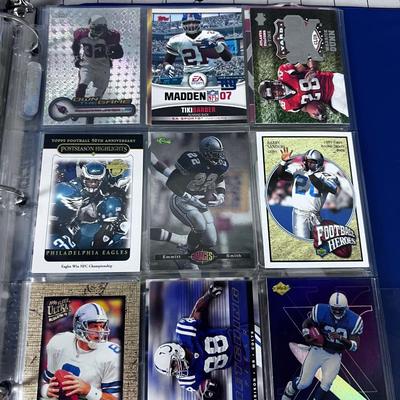 Binder full of Baseball & Football CARDS 