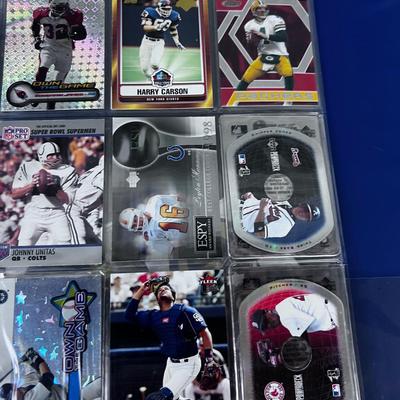 Binder full of Baseball & Football CARDS 