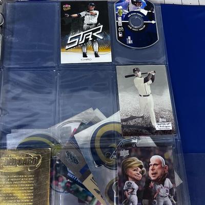 Binder full of Baseball & Football CARDS 