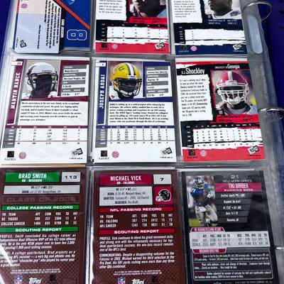 Binder of Football 2006 Cards- Payton Manning ROOKIE