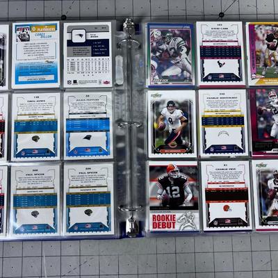 Binder of Football 2006 Cards- Payton Manning ROOKIE