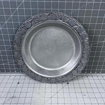 WILTON Pewter Fruit Pie Plate 