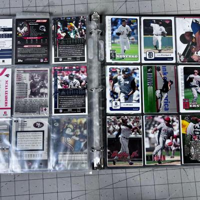 Binder of Baseball Cards, Titled:  KEVIN'S SPECIAL CARDS 2007, Baseball & Football 