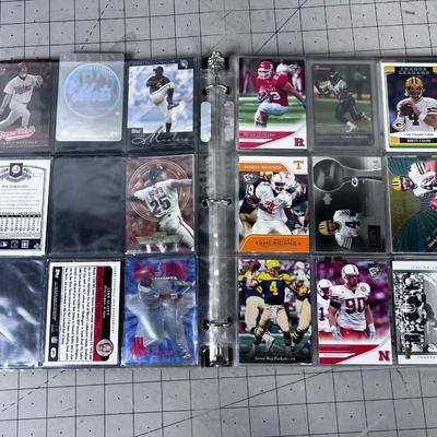 Binder of Baseball Cards, Titled:  KEVIN'S SPECIAL CARDS 2007, Baseball & Football 