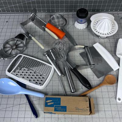 Another Lot of Kitchen Utensils: Juicers, Graters Etc.