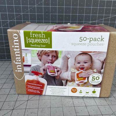 FRESH Squeezed Pouches (50) by INFANTINO { LIKE A BABY ZIPLOCK } NEW 50 pack