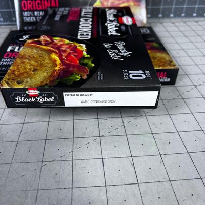 HORMEL 3 Packages of  BACON Fully cooked. 