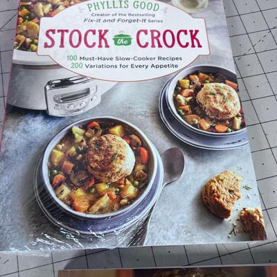 6 COOK BOOKS:  Themed around: Insta pot, Pressure cookers and Such