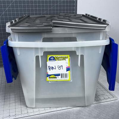 (2)  15-Gallon Storage Crates 