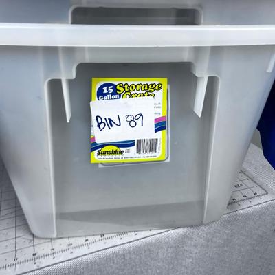(2)  15-Gallon Storage Crates 
