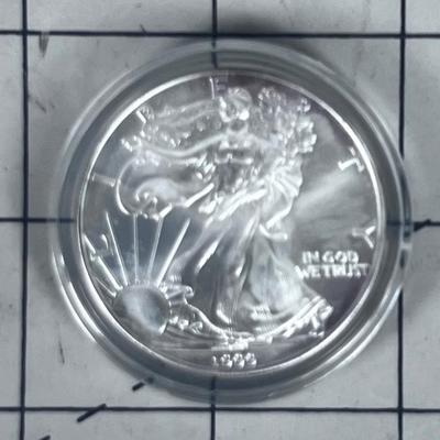 1999 United States Liberty's 1 Troy Once Fine Silver .999