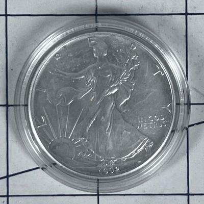 1992 United States Liberty's 1 Troy Once Fine Silver .999