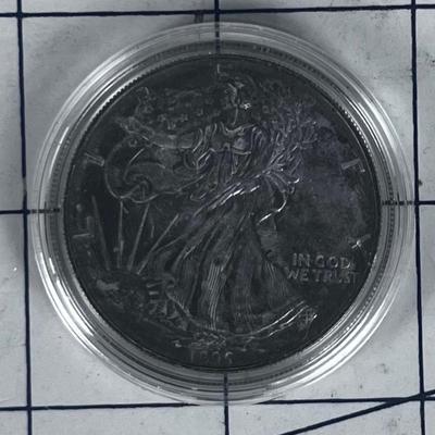 1995 United States Liberty's 1 Troy Once Fine Silver .999
