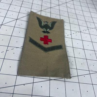COTTON Khaki United States Marine Corp. FLEET Marine Rank Patch