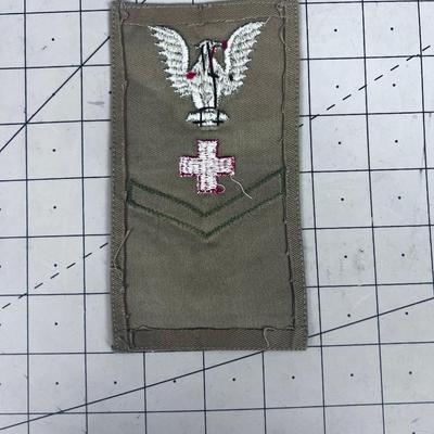 COTTON Khaki United States Marine Corp. FLEET Marine Rank Patch