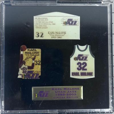 JAZZ Pin Set, Karl Malone, COLLECTIBLE! 