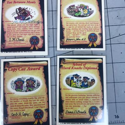Garbage Pail Kids 1985 Sticker Card In Sleeves COLLECTIBLE! First Series