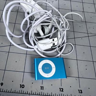 I POD Shuffle Charging Base and Ear Buds , COLLECTIBLE!!