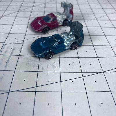 2 Vintage HOT WHEELS Redline Ford MK IV 