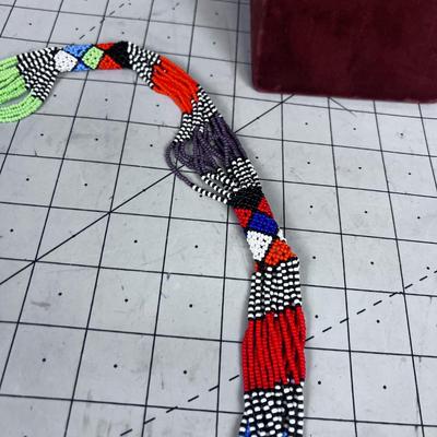 Native American Colorful Beaded Necklace
