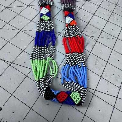 Native American Colorful Beaded Necklace