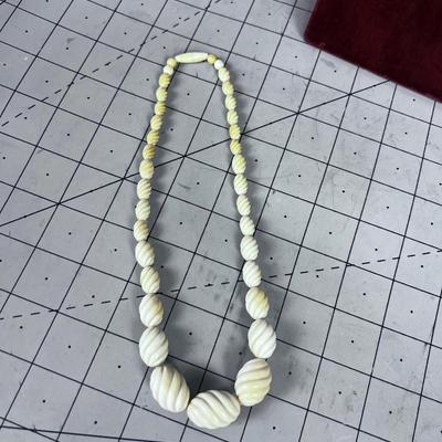 Bone Carved Necklace 