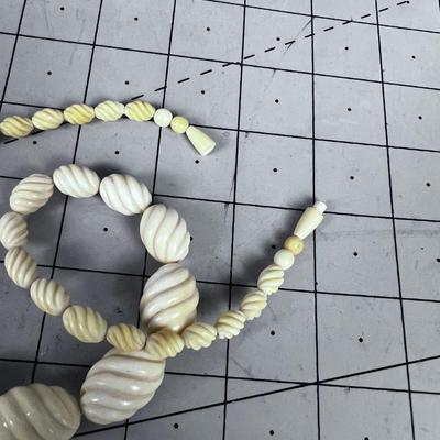 Bone Carved Necklace 